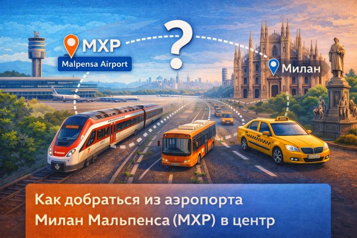 Как добраться из Мальпенса в Милан
