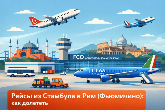 Рейсы из Стамбула в Рим (Фьюмичино)
