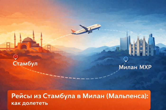 Сколько лететь из Стамбула в Милан